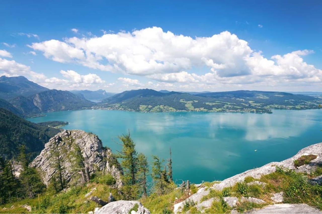 Fewo Atterseeperle - 80M2 Mit See- Und Gebirgsblick 阿特湖畔施泰因巴赫 外观 照片